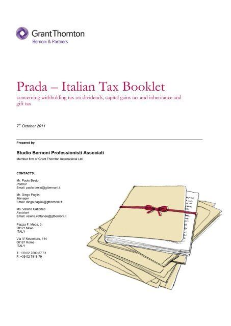 prada international tax specialist|Prada Group .